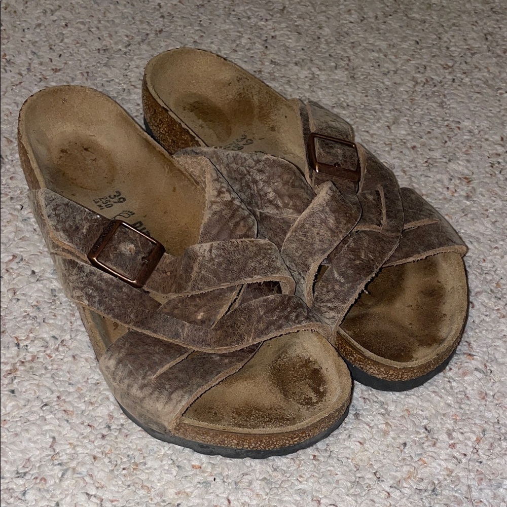 Birkenstock Brown Leather Sandals